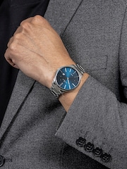Spirit Gents Silver Tone Classic Polished Bracelet Watch - Image 3 of 4