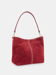 Whistles Red Raya Contrast Stitch Small Bag - Image 2 of 5