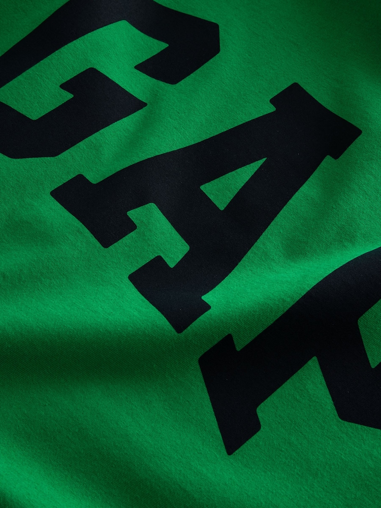 Gap Dark Green Everyday Logo 100% Cotton Crew Neck Short Sleeve T-Shirt - Image 5 of 5