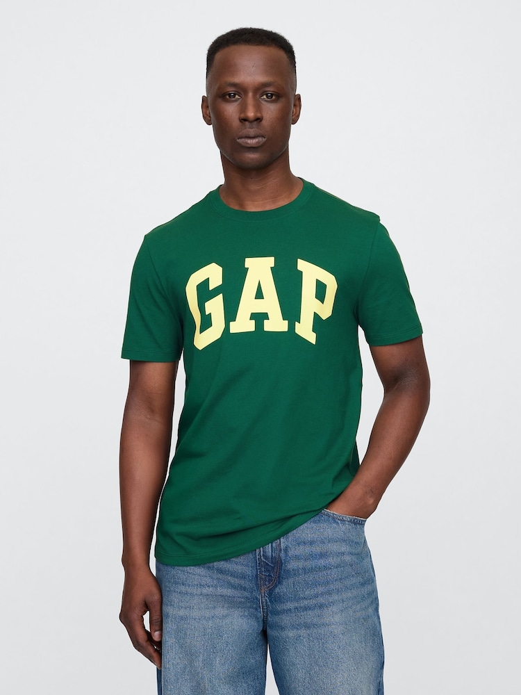 Gap Green Everyday Soft Logo T-Shirt - Image 1 of 5 Gap Green Everyday Soft Logo T-Shirt - Image 1 of 5