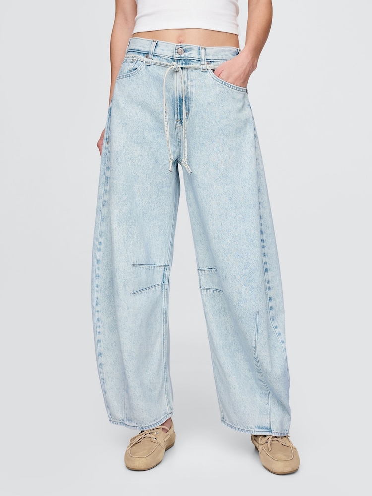 Gap Blue High Waisted UltraSoft Horseshoe Jeans - Image 1 of 6