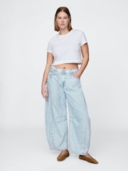 Gap Blue High Waisted UltraSoft Horseshoe Jeans - Image 4 of 6