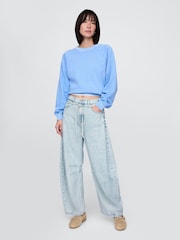Gap Blue High Waisted UltraSoft Horseshoe Jeans - Image 5 of 6