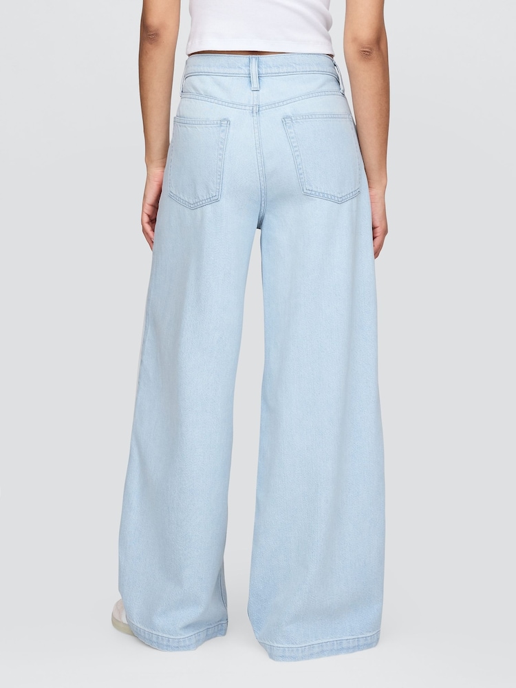 Gap Blue Mid Rise UltraSoft Baggy Jeans - Image 2 of 6