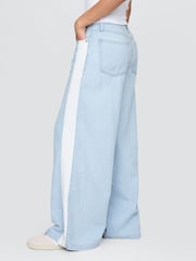 Gap Blue Mid Rise UltraSoft Baggy Jeans - Image 3 of 6