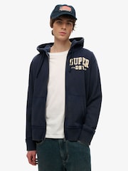 Superdry Vintage Athletic 100% Cotton Zip Hoodie - Imagen 1 de 4