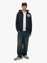 Superdry Vintage Athletic 100% Cotton Zip Hoodie - Imagen 3 de 4