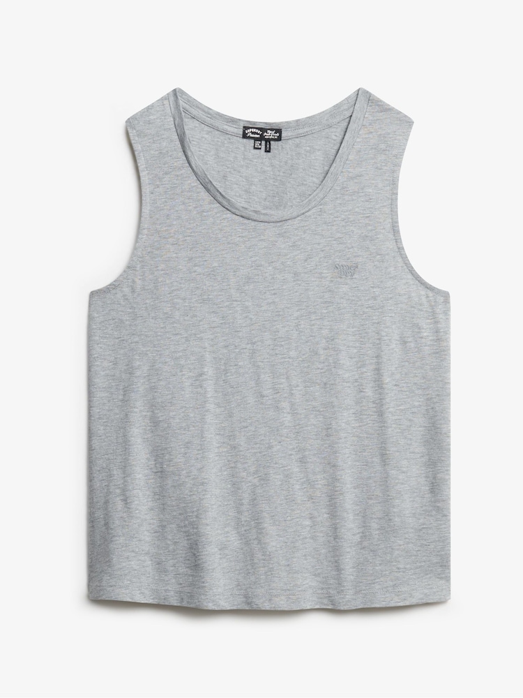 Superdry Grey Studios Strappy Vest - Image 5 of 6