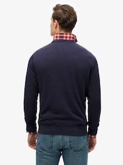 Superdry Blue The Merchant Store 100% Cotton Sweatshirt - Image 2 of 6