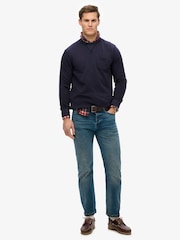 Superdry Blue The Merchant Store 100% Cotton Sweatshirt - Image 3 of 6