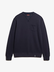 Superdry Blue The Merchant Store 100% Cotton Sweatshirt - Image 5 of 6