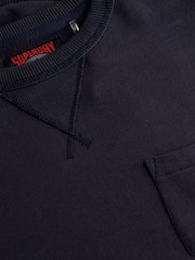 Superdry Blue The Merchant Store 100% Cotton Sweatshirt - Image 6 of 6