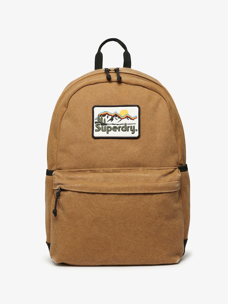 Superdry Brown Workwear Canvas Montana Backpack - Image 1 of 5