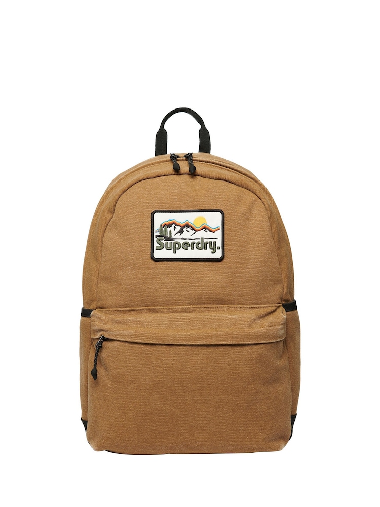 Superdry Brown Workwear Canvas Montana Backpack - Image 5 of 5