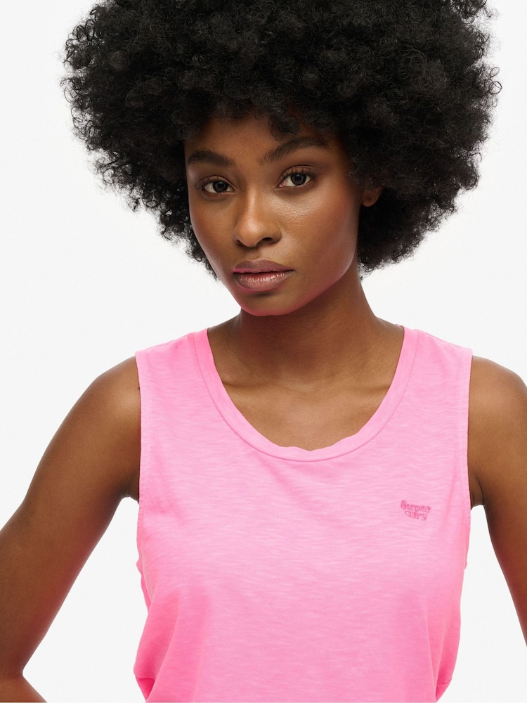 Superdry Light Pink Studios Strappy Vest - Image 4 of 6