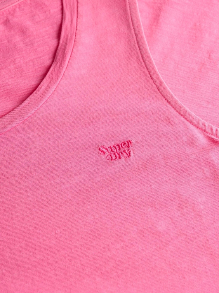 Superdry Light Pink Studios Strappy Vest - Image 6 of 6