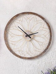 Charles Bentley Natural Wood Ullswater Wood Effect Garden Wall Clock - Image 1 of 1