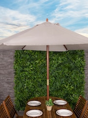 Charles Bentley Grey Elegant Wooden Garden Parasol - Image 1 of 5