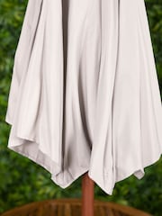 Charles Bentley Grey Elegant Wooden Garden Parasol - Image 2 of 5