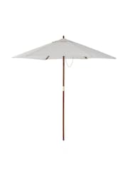 Charles Bentley Grey Elegant Wooden Garden Parasol - Image 4 of 5