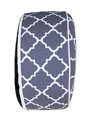 Charles Bentley Grey Patterned Outdoor Inflatable Garden Foot Stool - Image 2 of 3