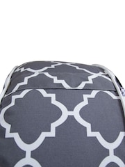 Charles Bentley Grey Patterned Outdoor Inflatable Garden Foot Stool - Image 3 of 3