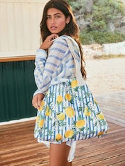 Lemon Print Reusable Canvas Bag - Image 2 of 6