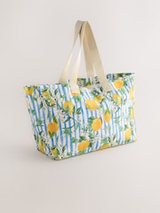 Lemon Print Reusable Canvas Bag - Image 4 of 6