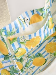 Lemon Print Reusable Canvas Bag - Image 5 of 6