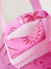 Pink/Red Print Reusable Canvas Bag - Image 2 of 3