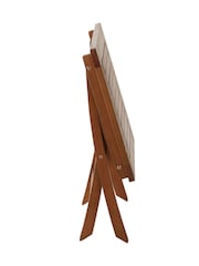 Charles Bentley Brown Small Eucalyptus Folding Garden Side Table - Image 5 of 5