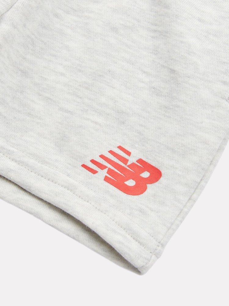 New Balance Red Kids 100% Cotton Hoodie & Shorts Set - Image 5 of 5