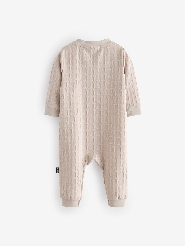 Baker by Ted Baker Stone 'T' Textured Romper - Image 2 of 4