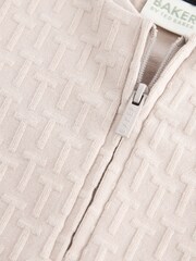 Baker by Ted Baker Stone 'T' Textured Romper - Image 4 of 4