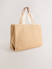 Natural Raffia Effect Tote Bag - Image 5 of 9