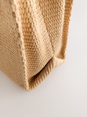 Natural Raffia Effect Tote Bag - Image 6 of 9