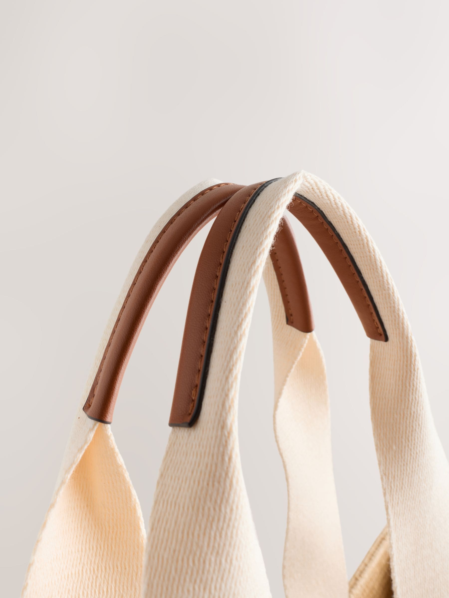 Buy Natural Raffia Effect Tomato Detail Tote Bag from Next USA