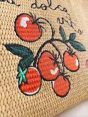 Natural Raffia Effect Tote Bag - Image 8 of 9