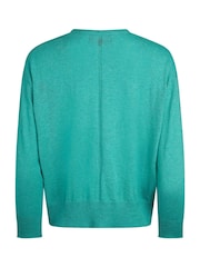 Weird Fish Blue Limon Outfitter Slub Lightweight 100% Cotton Cardigan - Image 4 of 4