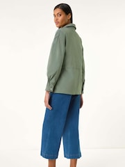 Roman Green Buttoned Safari Jacket - Image 4 of 5