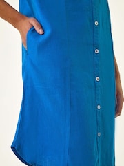 Roman Blue Mix Shift Dress - Image 5 of 5