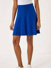 Roman Royal Blue Roman Pull On Stretch Skater Skirt - Image 2 of 4