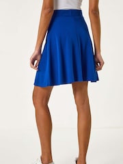 Roman Royal Blue Roman Pull On Stretch Skater Skirt - Image 3 of 4