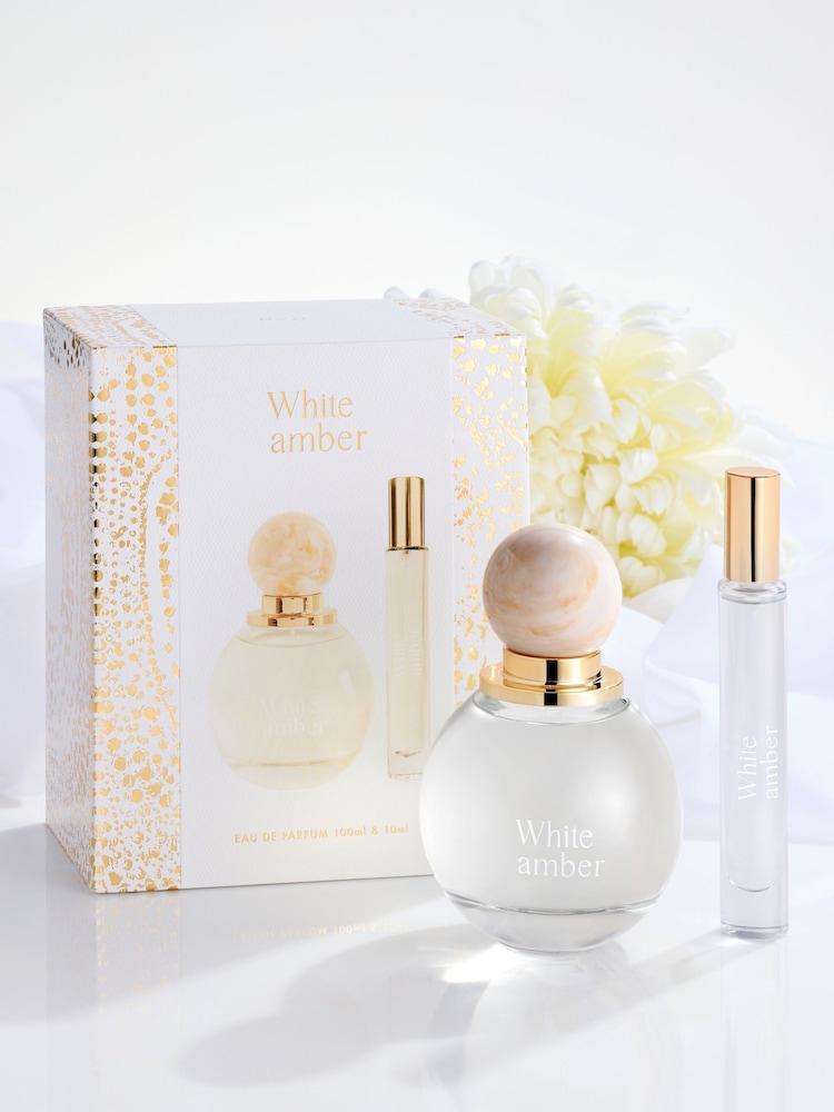 White Amber 100ml and 10ml Perfume Gift Set - Image 1 of 2