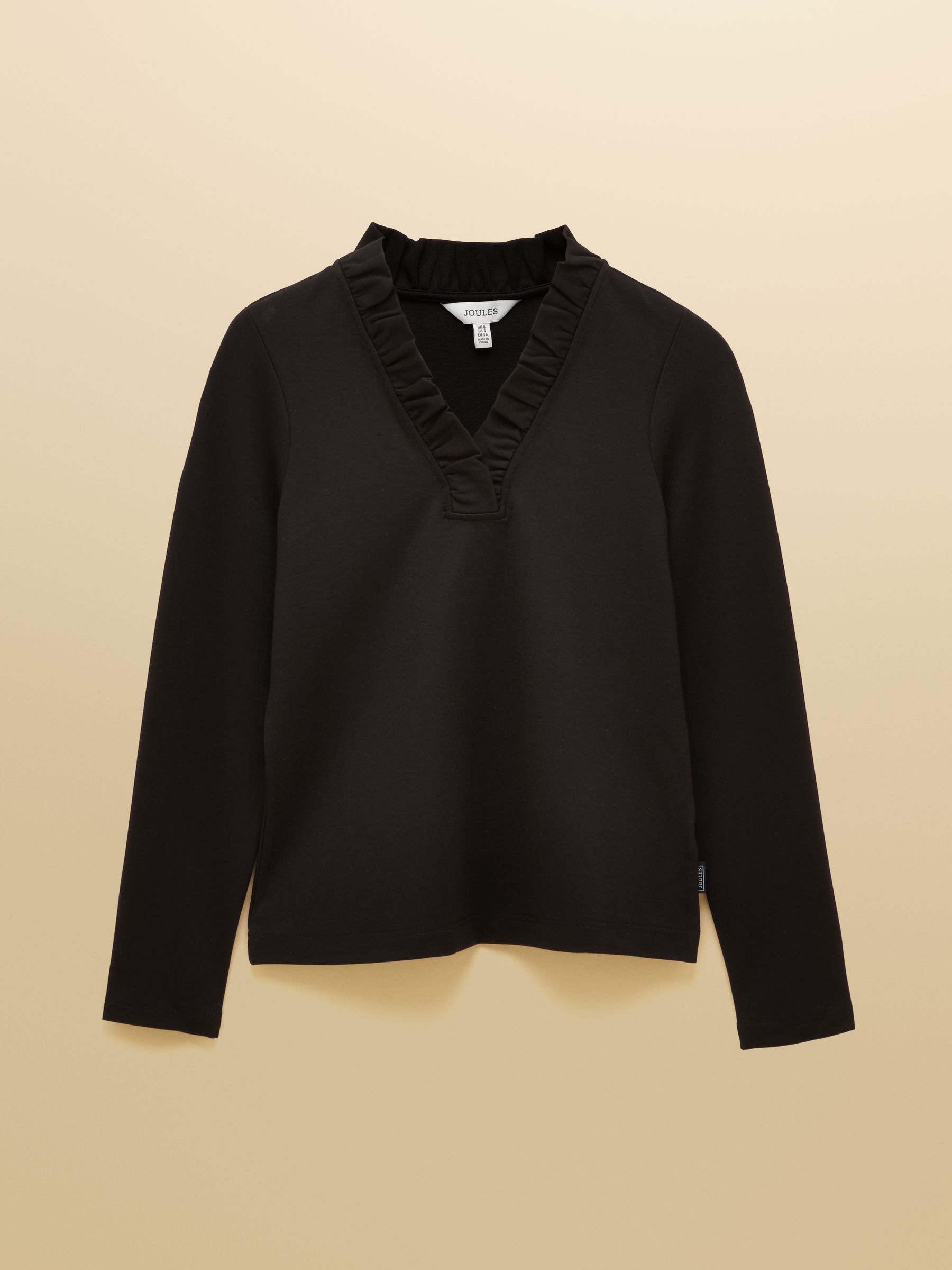 JdY JDYSUMA Top Donna In Lana E Viscosa Manica Lunga - Girocollo Nero, Taglia XXL, Vestibilità Regolare