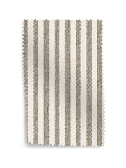 Moss Green Chenille Stripe Upholstery Swatch - Image 1 of 1