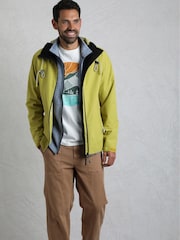 Weird Fish Green Prescott Waterproof Packable Jacket - Image 3 of 9