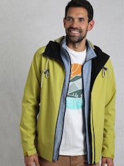 Weird Fish Green Prescott Waterproof Packable Jacket - Image 4 of 9