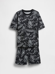 Gap Black/White Marvel Spider-Man Short Pyjamas (6-13yrs) - Image 1 of 3