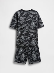 Gap Black/White Marvel Spider-Man Short Pyjamas (6-13yrs) - Image 2 of 3